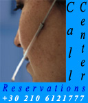 Call Center for your reservations