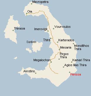 Map of Perissa